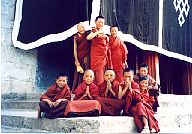 Young monks in Kham, Tibet